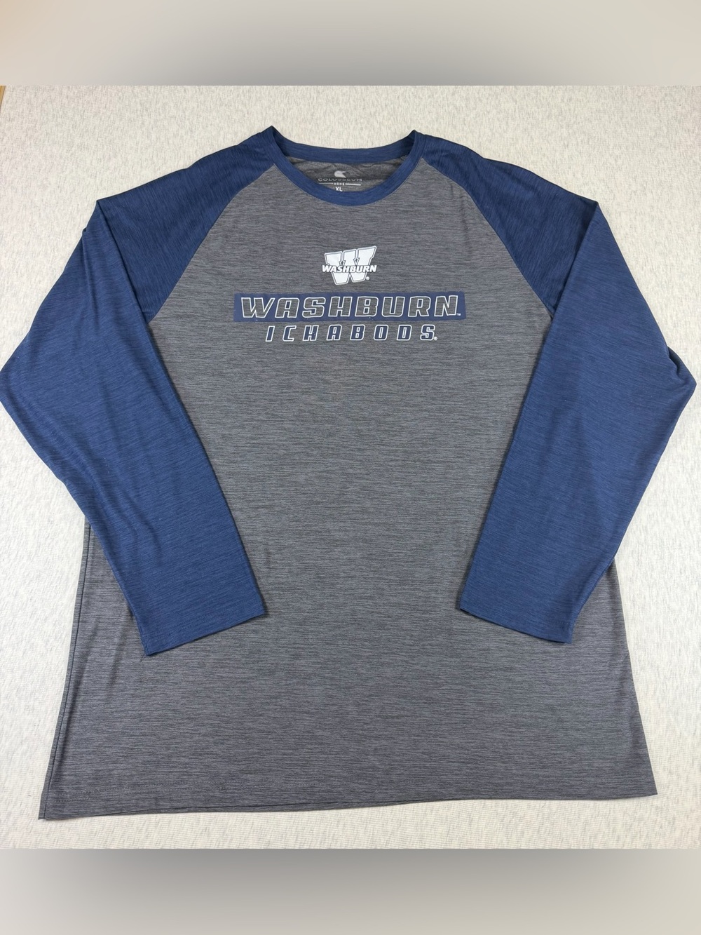 Colosseum Brand Washburn Ichabods Men’s XL Long Sleeve Performance Shirt